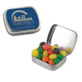 Small Silver Mint Tin Filled w/ Jelly Beans